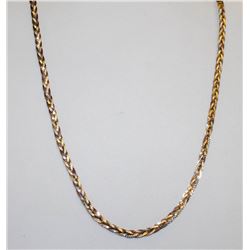 18" 925 SILVER BRAIDED SERPENTINE NECKLACE