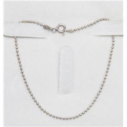 925 SILVER BALL CHAIN BRACELET 7"