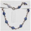 Image 1 : 925 SILVER W DENIM BLUE FLAKE STONE LINKS 7.5"