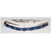 Image 1 : 925 SILVER AND LAPIS BRACELET 7.5"