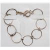 Image 1 : 7.5" 925 SILVER CIRCLE LINK BRACELET