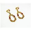 Image 1 : VINTAGE GOLD TONED DROP EARRINGS