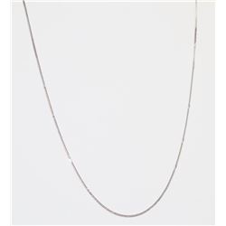 10K WHITE GOLD CURB CHAIN 17"
