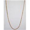 Image 1 : 14K GOLD DIAMOND CUT ROPE CHAIN NECKLACE 18"