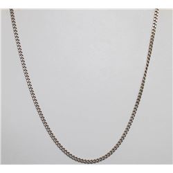 925 SILVER CURB CHAIN NECKLACE 18"