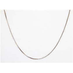 18" STERLING SILVER BOX CHAIN