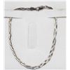 Image 1 : 10K WHITE GOLD BRAIDED SERPENTINE BRACELET 7"