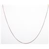 Image 1 : 14K WHITE GOLD CIRCULAR LINK CHAIN 15"