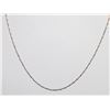 Image 1 : 14K WHITE GOLD 16" BAMBOO CHAIN LINK