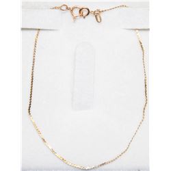 10K GOLD SERPENTINE BRACELET 7"