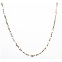 30" 925 SILVER FIGARO CHAIN