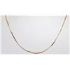Image 1 : 10K GOLD SERPENTINE NECKLACE 19"