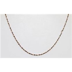 925 SILVER TWISTED SERPENTINE NECKLACE 18"