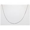 Image 1 : 10K WHITE GOLD CURB LINK CHAIN 17"