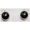Image 1 : BLACK FAUX PEARL DROP CLIP EARRINGS
