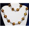 Image 1 : VINTAGE GLASS BEADED BRACELET WITH NECKLACE