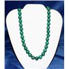 Image 1 : LARGE MALACHITE SEMI PRECIOUS STONE NECKLACE 25”