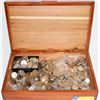 Image 1 : WOODEN BOX FULL OF ASSORTED VINTAGE COINS