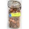 Image 1 : JAR FULL OF VINTAGE PENNIES