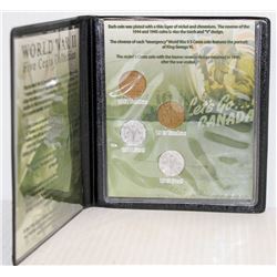 WORLD WAR 2 FIVE CENT COLLECTION 1942-45