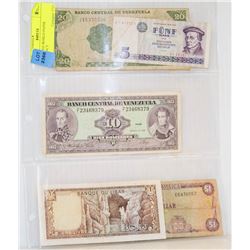 ASSORTED WORLD PAPER CURRENCY