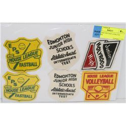 ASSORTED VINTAGE ATHLETIC PATCHES