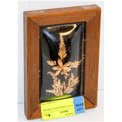 GOLD PLATED HAWAIIAN FLOWERS FRAMED