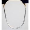 Image 1 : 925 SILVER BRAIDED HERRINGBONE NECKLACE