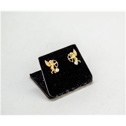 CHERUB EARRINGS WITH CUBICS