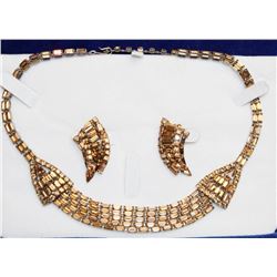 ANTIQUE SHERMAN COSTUME JEWELLERY 14" NECKLACE WITH