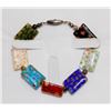 Image 1 : MURANO ART GLASS 7" BRACELET
