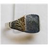 Image 1 : STERLING SILVER SIGNET RING SIZE 9 CUT SHANK