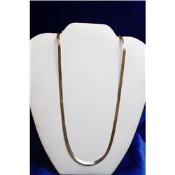 30" 925 SILVER HERRINGBONE NECKLACE