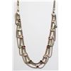 Image 1 : 15" SILVER TONED MULTI TIERED FASHION NECKLACE