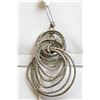 Image 1 : SILVER TONE MULTI LOOP PENDANT