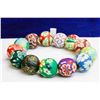 Image 1 : HAND PAINTED CLAY BEADED BRACELET 7.5"