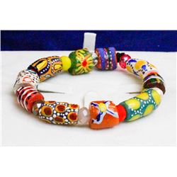 HAND MADE BEADED BRACELET 7.5"