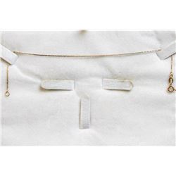 10K GOLD FLAT LINK BRACELET 8"