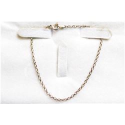7.5" 925 SILVER CIRCULAR LINK BRACELET
