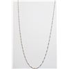 Image 1 : 14K WHITE GOLD SINGAPORE CHAIN NECKLACE 20"