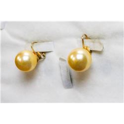 LARGE FAUX PEARL CLIP ON EARRINGS