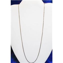 925 SILVER BOX CHAIN ID NECKLACE 16"
