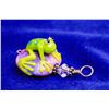 Image 1 : ARTIST MADE BLOWN GLASS FROG PENDANT