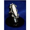 Image 1 : LARGE STERLING SILVER RING WITH ABALONE INLAY