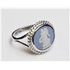 Image 1 : STERLING SILVER CAMEO RING SIZE 6.5