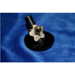 925 SILVER FLORAL DESIGNER RING ADJUSTABLE