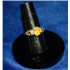 Image 1 : 10K GOLD RING WITH CITRINE SIZE 7