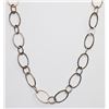 Image 1 : 925 STERLING SILVER LOOP NECKLACE 18”