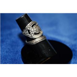SILVER ARTIST MADE SPOON RING SIZE 5