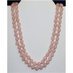 24” ROSE QUARTZ STONE NECKLACE